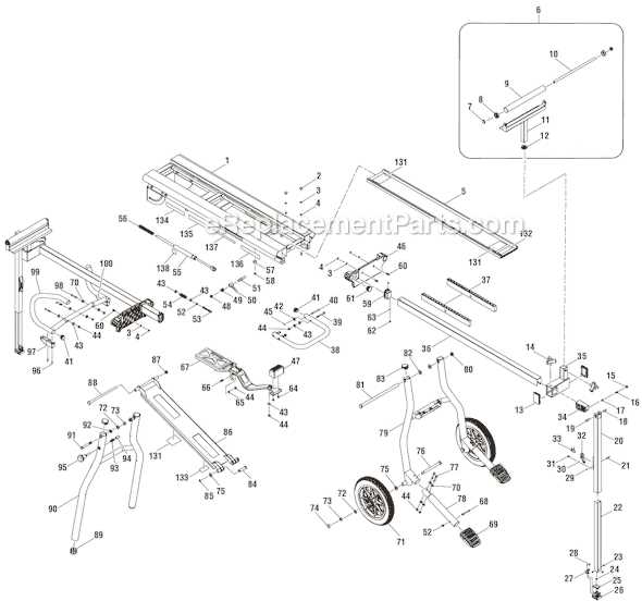 ridgid 12 inch miter saw parts diagram