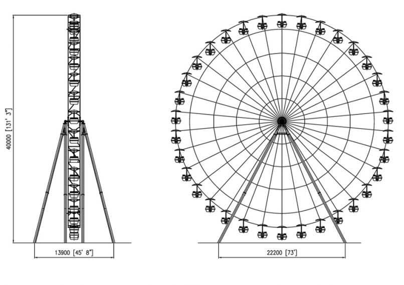 diagram parts of a ferris wheel