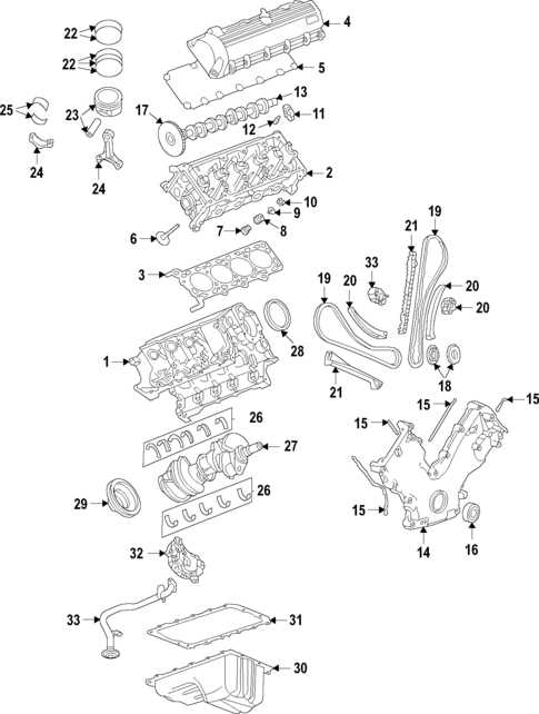 blueprint ford 4.6 engine parts diagram