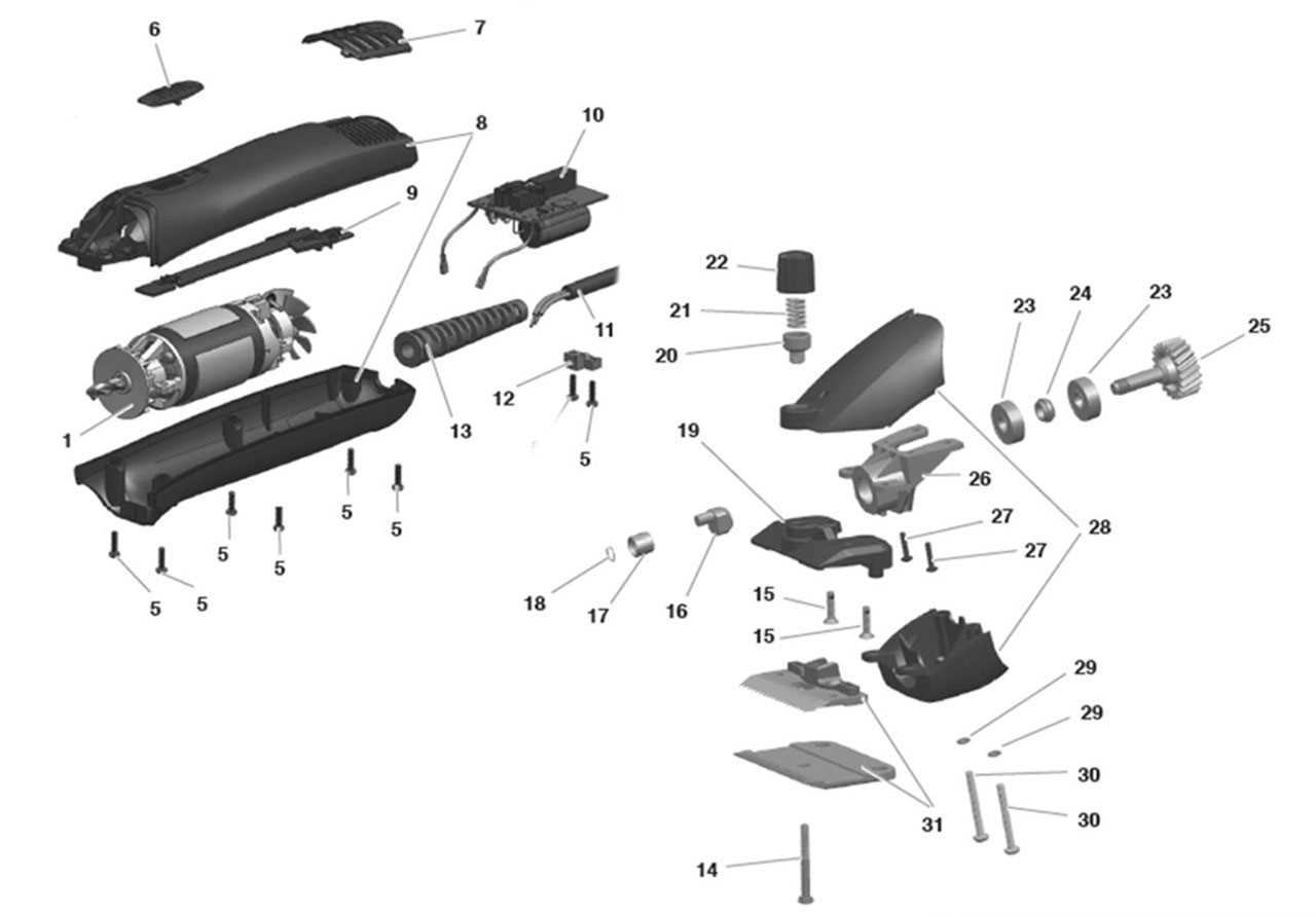 wahl clipper parts diagram