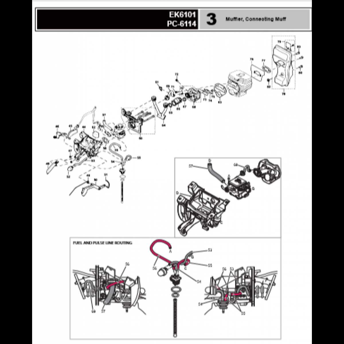 makita ek6101 parts diagram