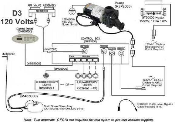 jacuzzi whirlpool bath parts diagram