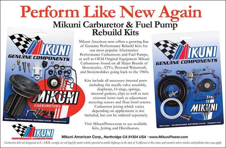 mikuni carburetor parts diagram