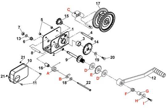 boat lift parts diagram