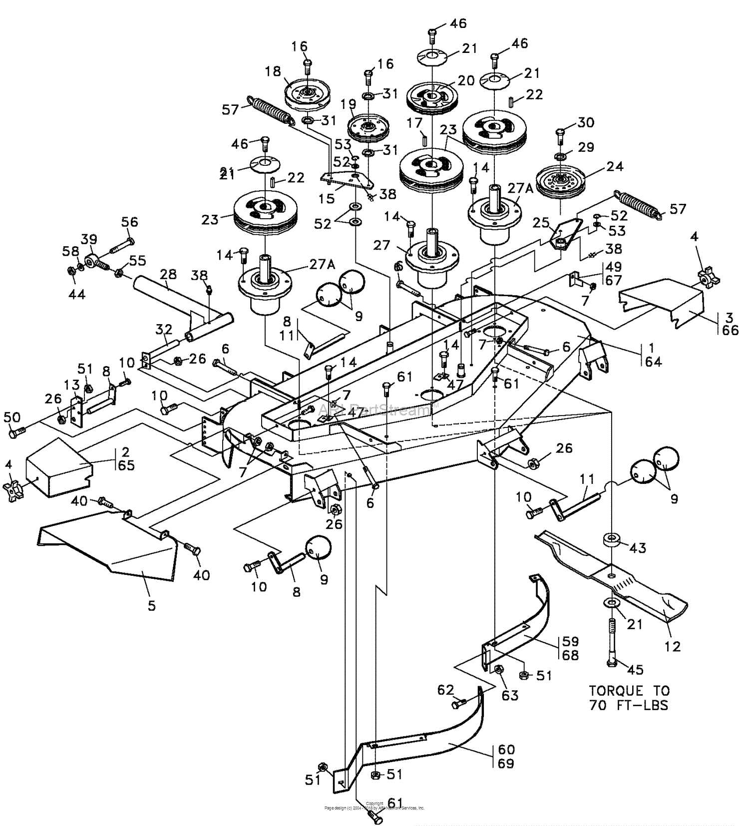 bobcat mower parts diagram