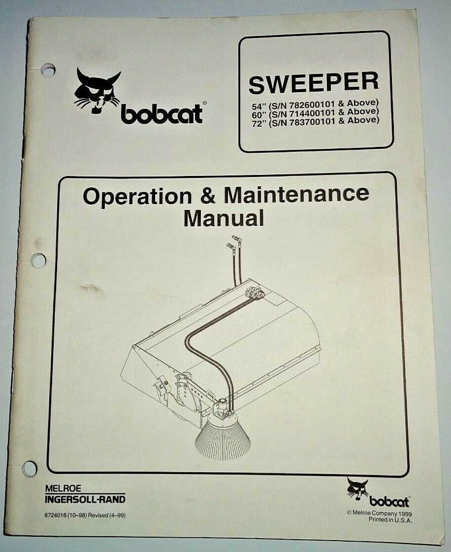 bobcat sweeper parts diagram