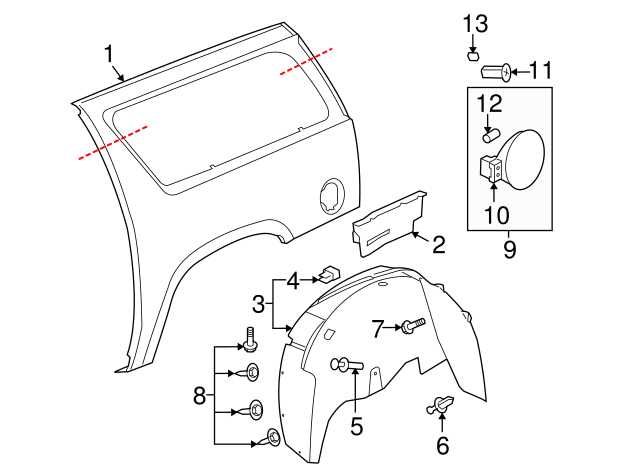 body gmc yukon parts diagram