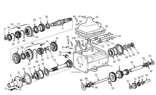 borg warner t10 parts diagram