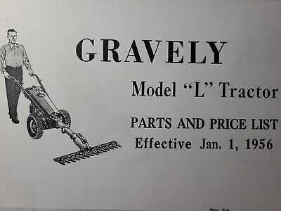 gravely model l parts diagram