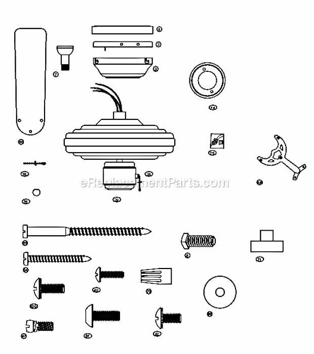 ceiling fan parts diagram