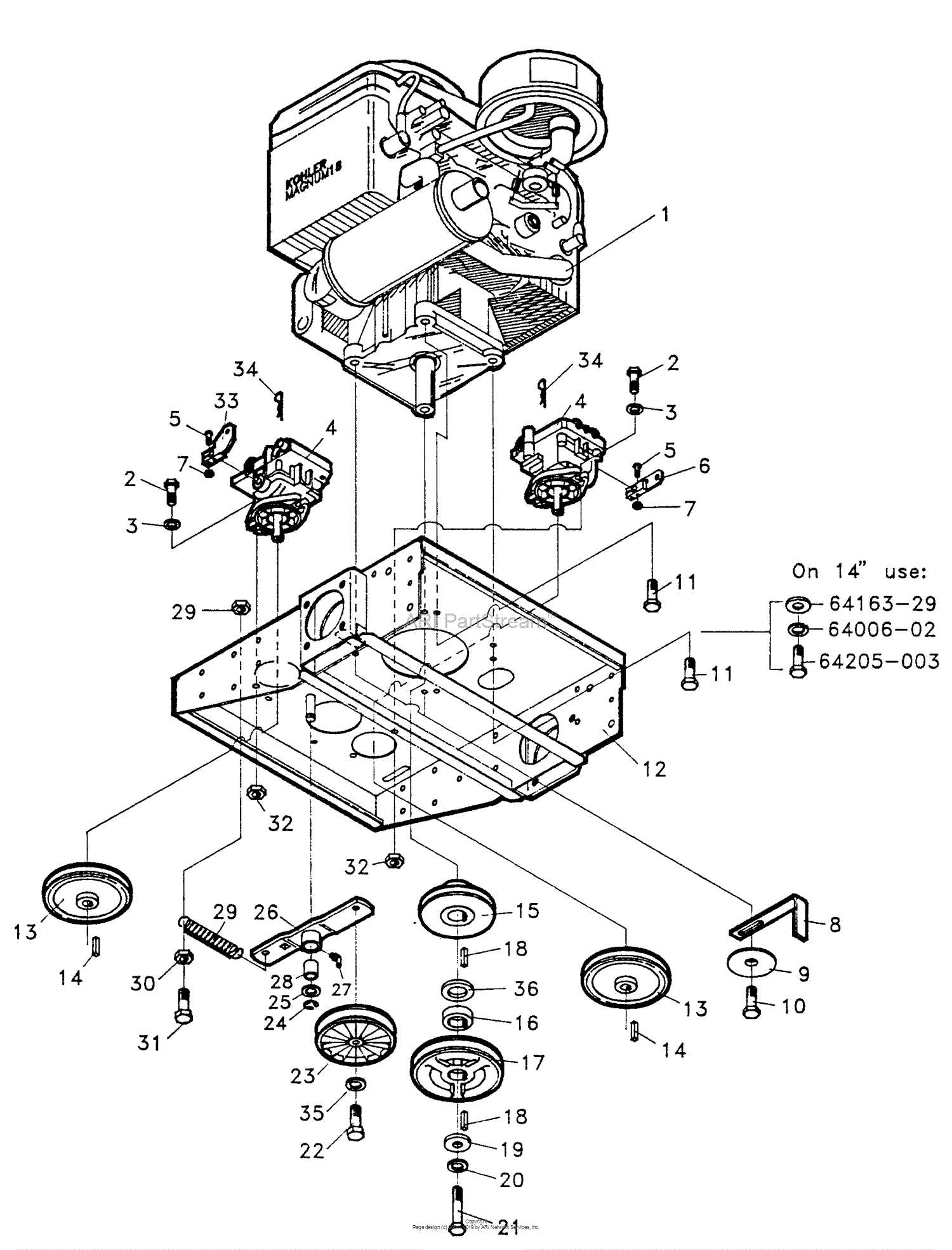 bunton mower parts diagram