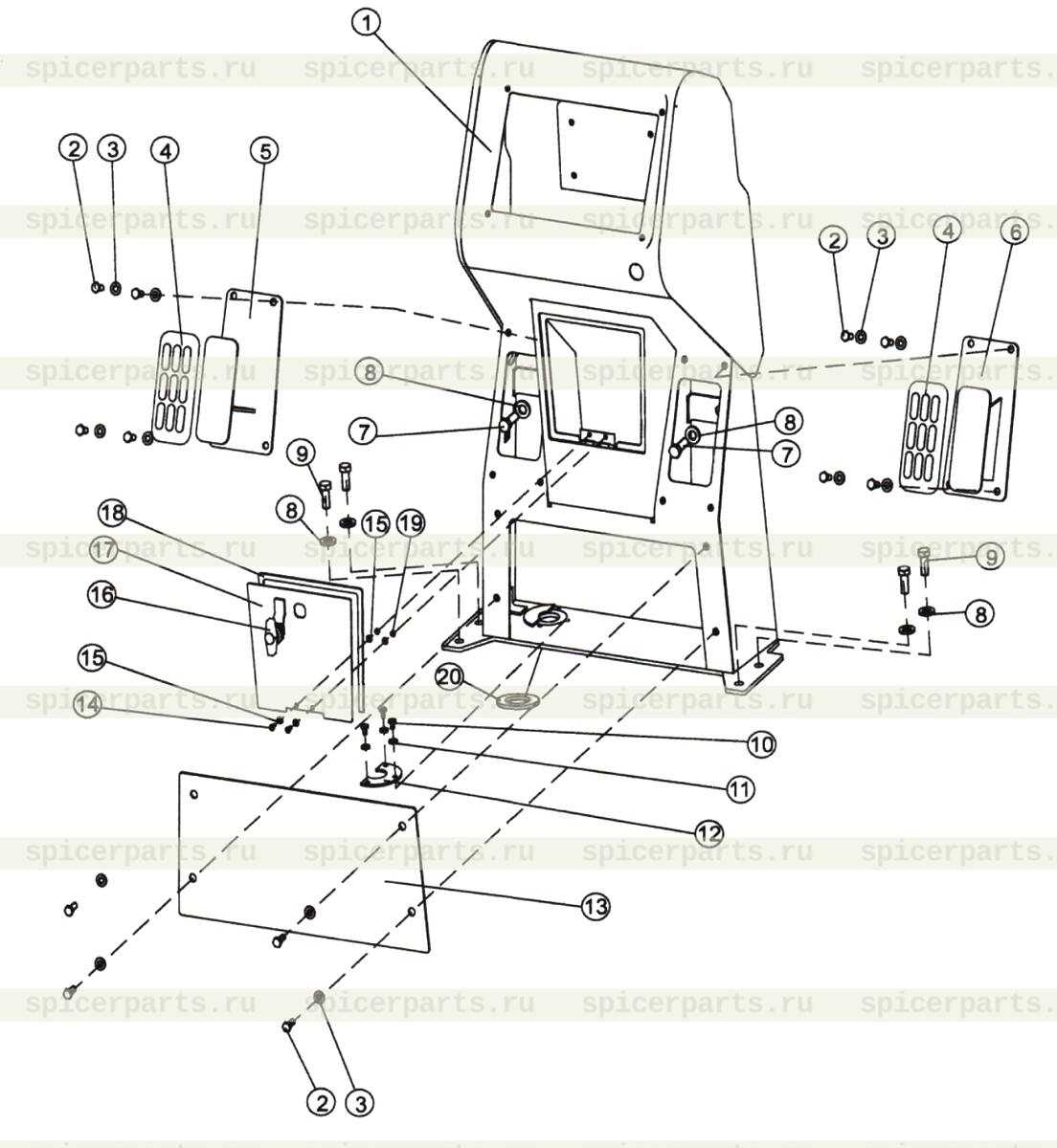 m4 parts diagram