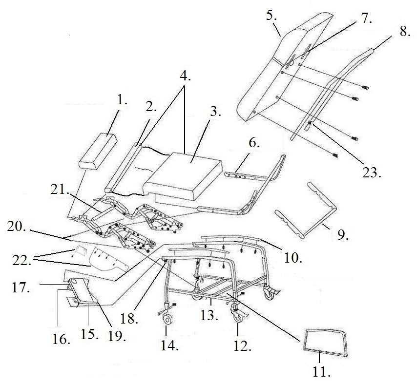 rocking chair parts diagram