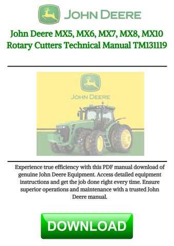 john deere mx10 parts diagram