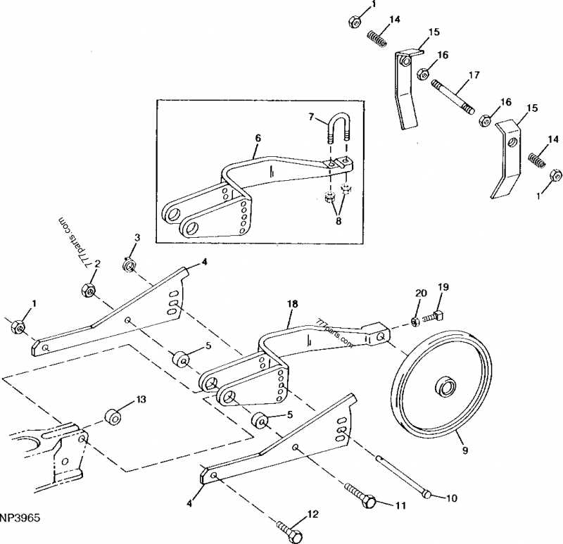 john deere 214 mower deck parts diagram