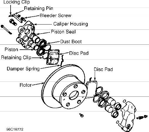 caliper parts diagram