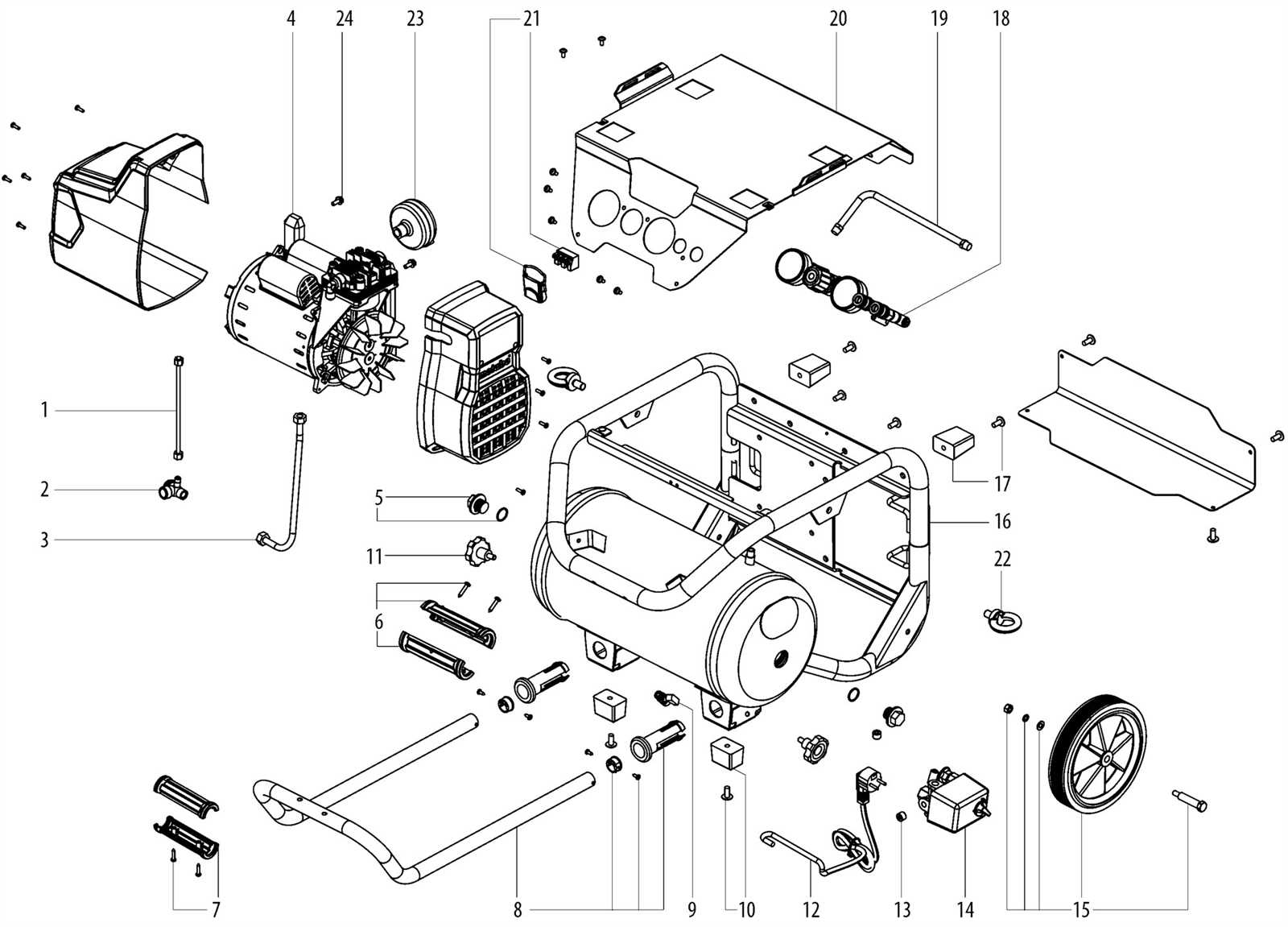 campbell hausfeld air compressor parts diagram