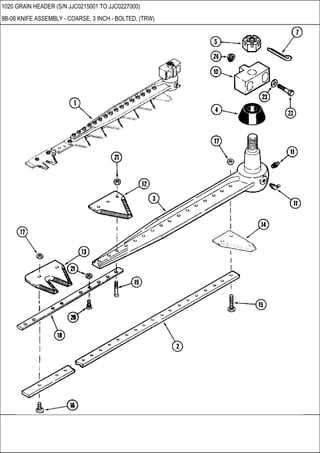 case ih 1020 header parts diagram