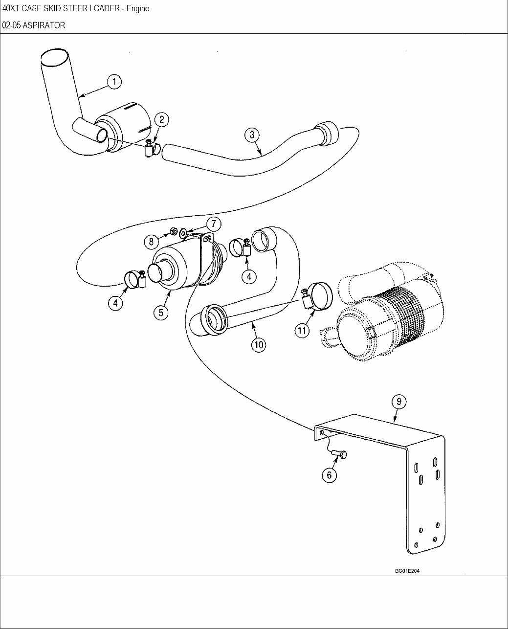 case skid steer parts diagram