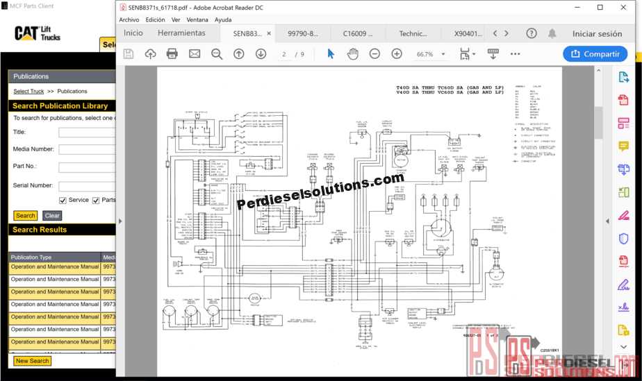 caterpillar forklift parts diagram