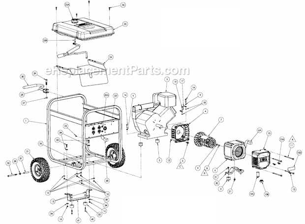 coleman powermate 6250 parts diagram