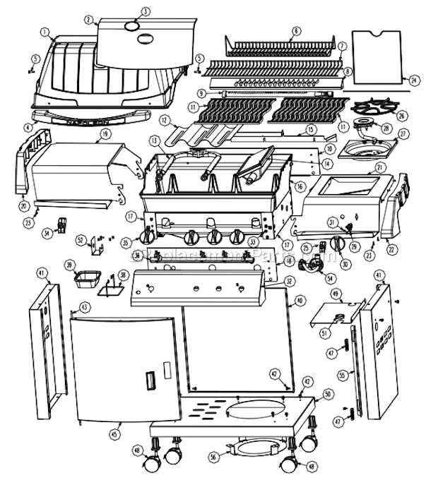 napoleon grill parts diagram