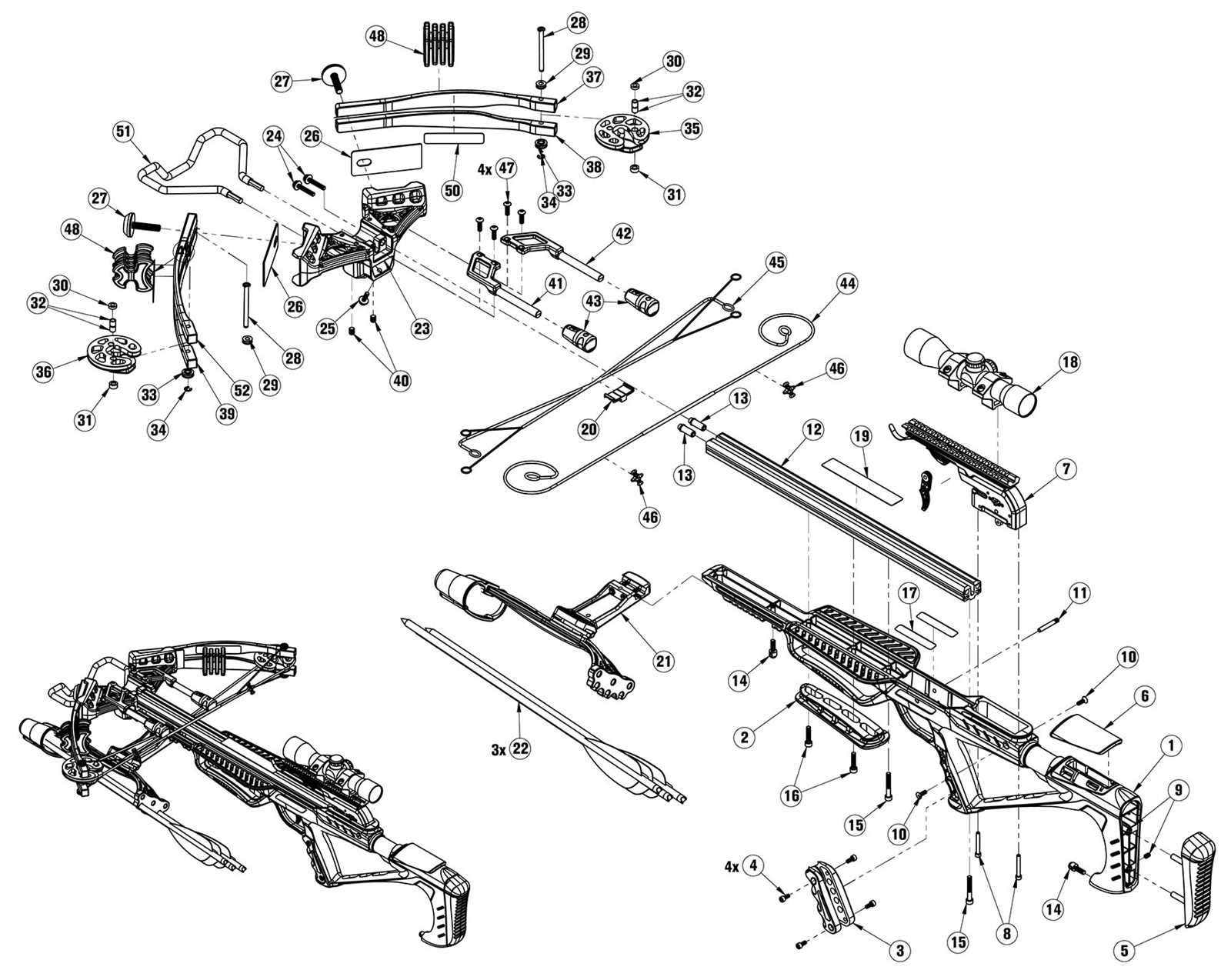 centerpoint crossbow parts diagram