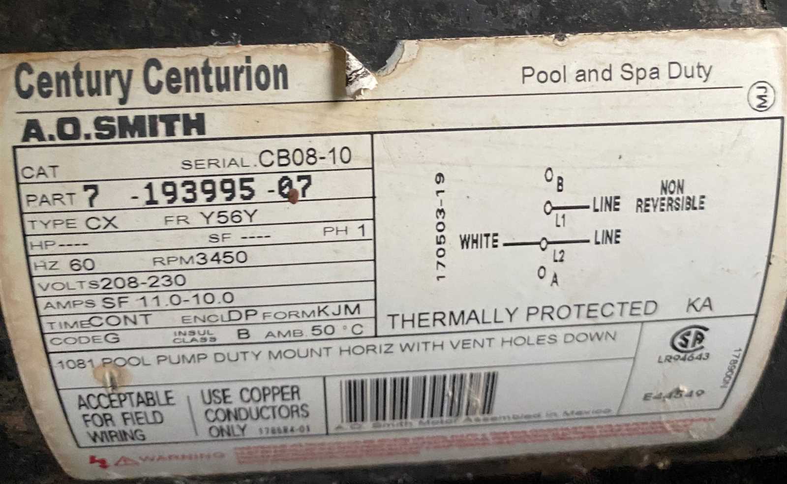 century motor parts diagram