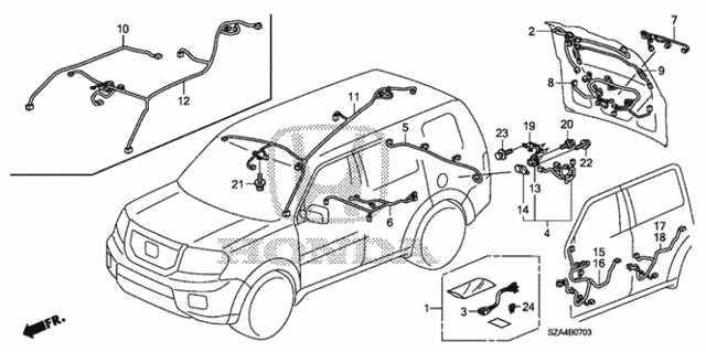 2012 honda pilot parts diagram