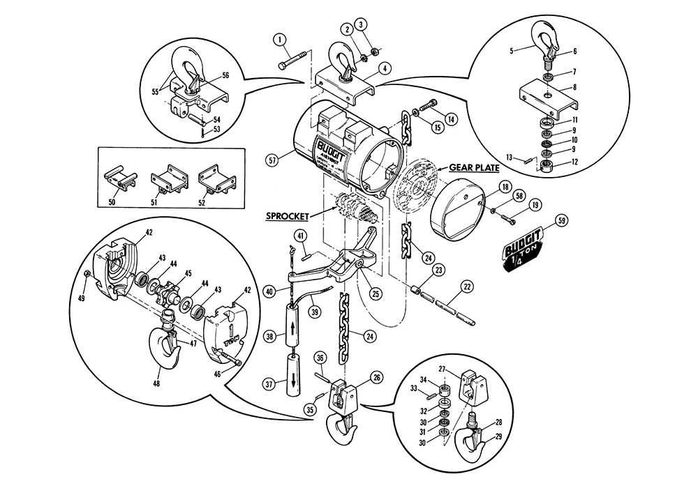 chain hoist parts diagram