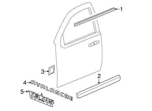 chevrolet avalanche parts diagram