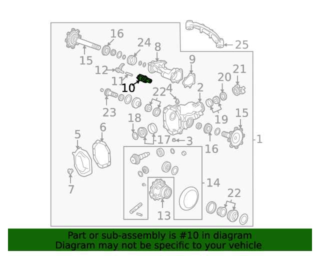 chevy front differential parts diagram