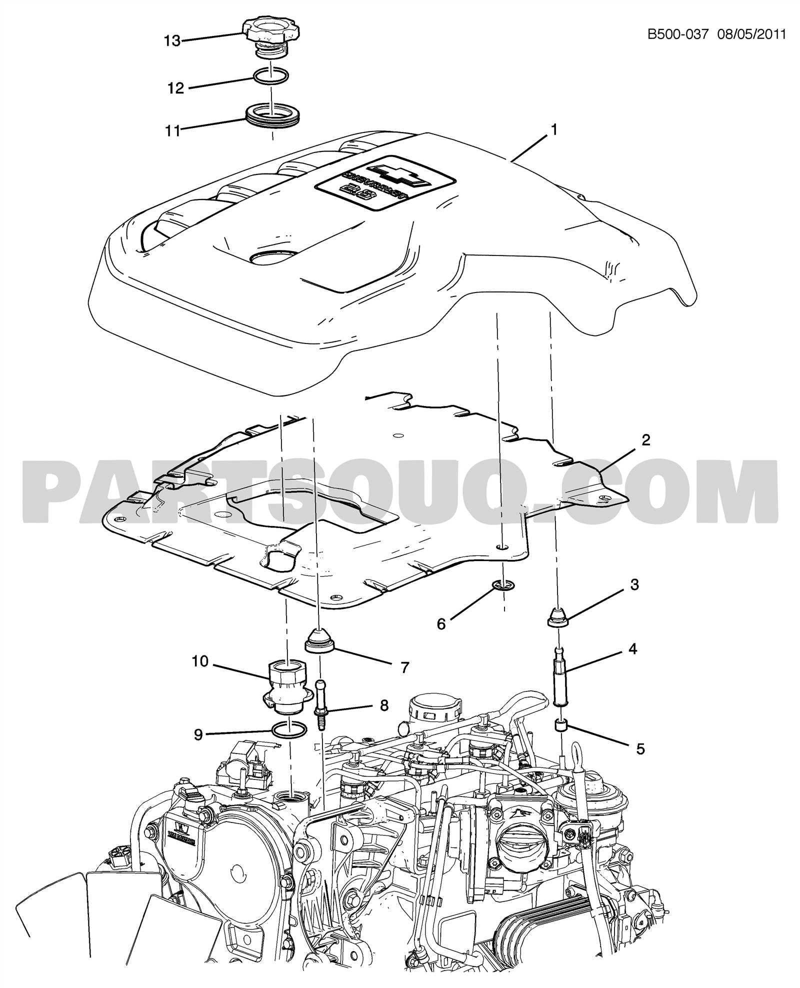 chevy trailblazer body parts diagram