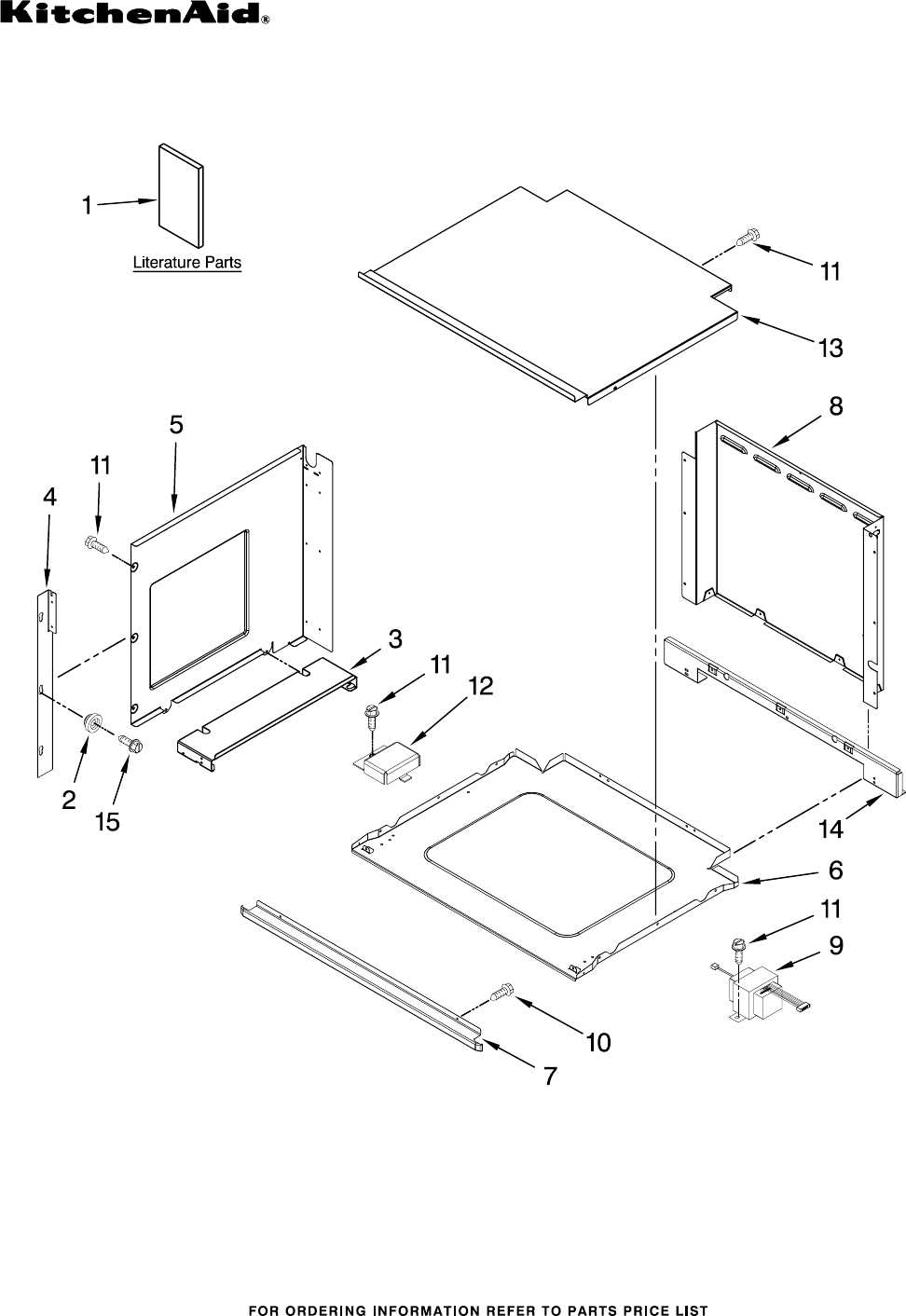 kitchenaid oven parts diagram