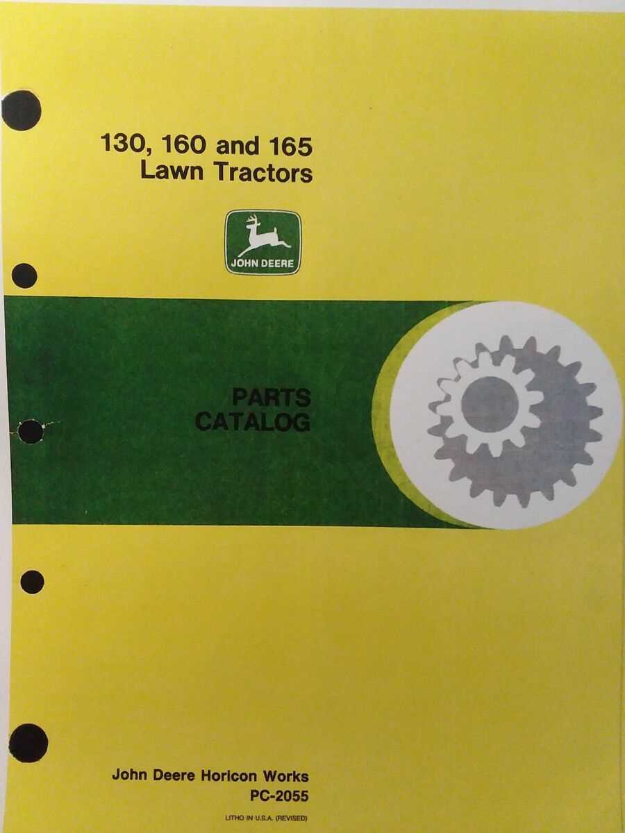 john deere 160 parts diagram