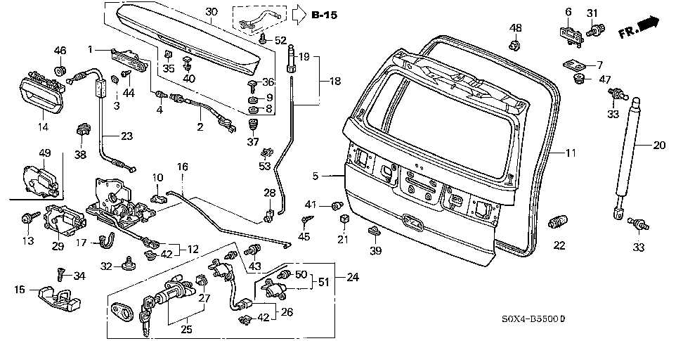 tailgate parts diagram