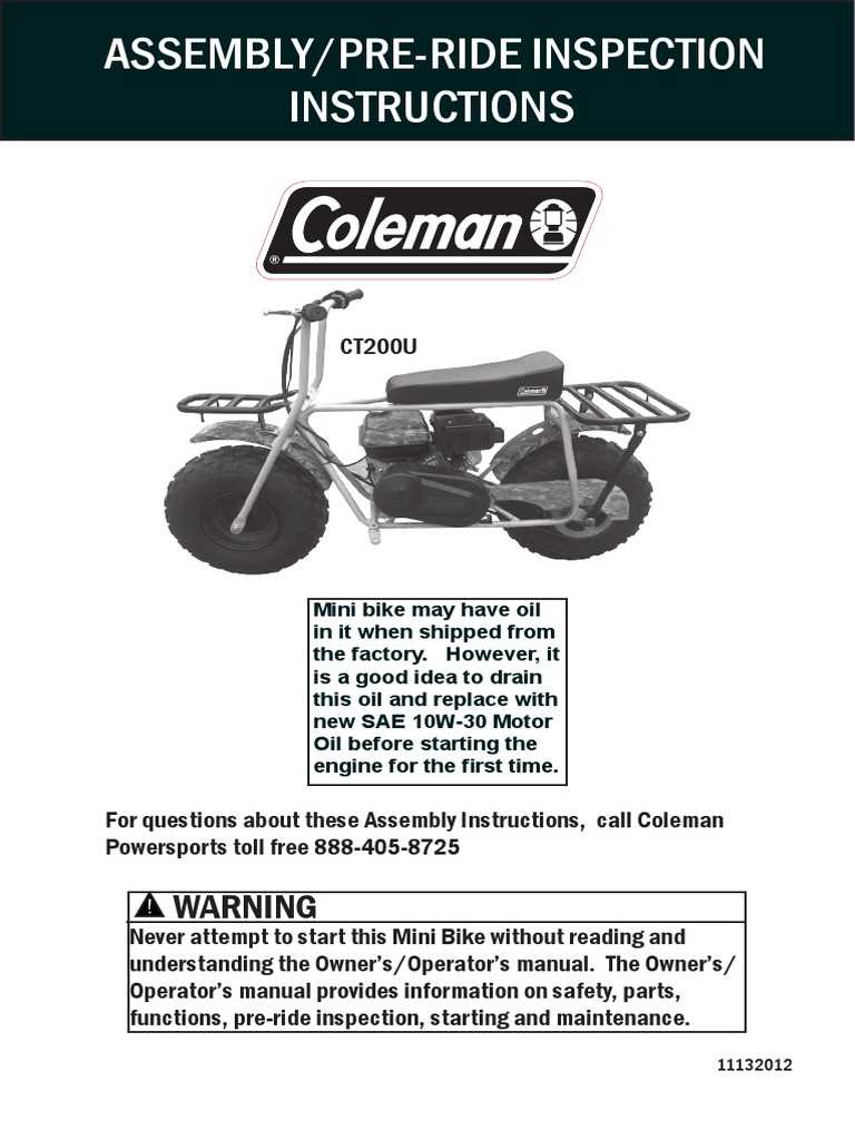 coleman ct200u ex parts diagram