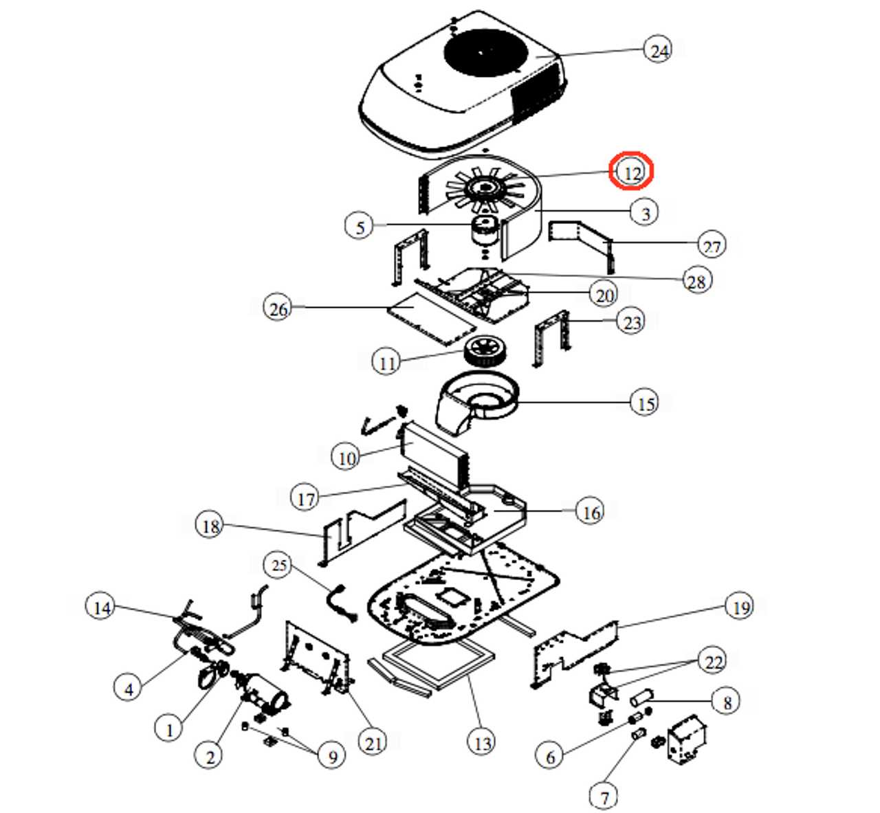 coleman mach parts diagram