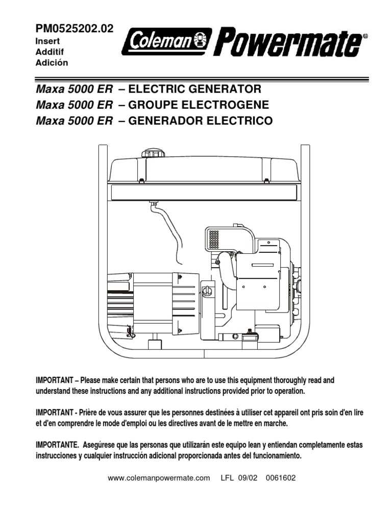 coleman powermate 5000 parts diagram