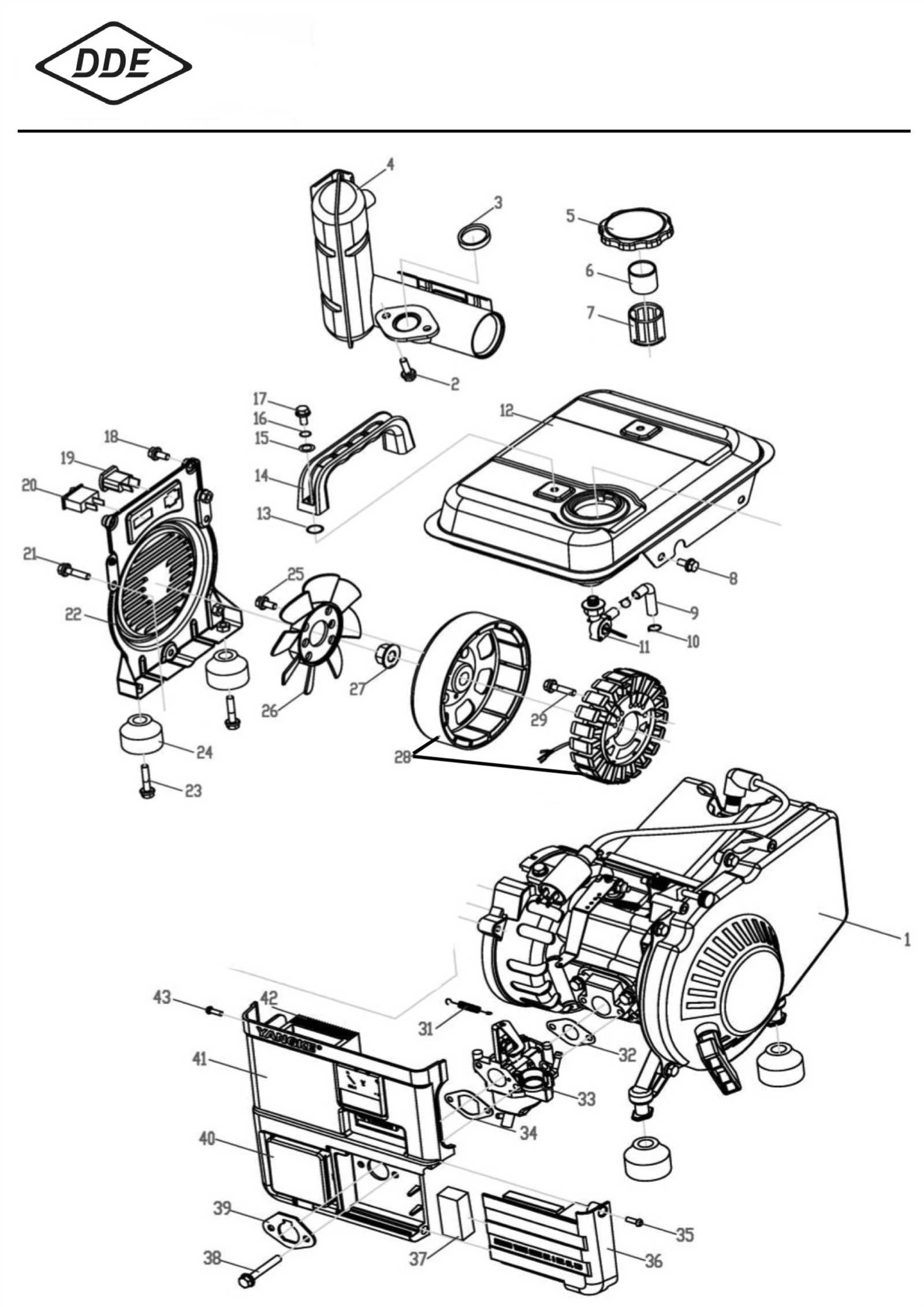 coleman powermate 6250 parts diagram