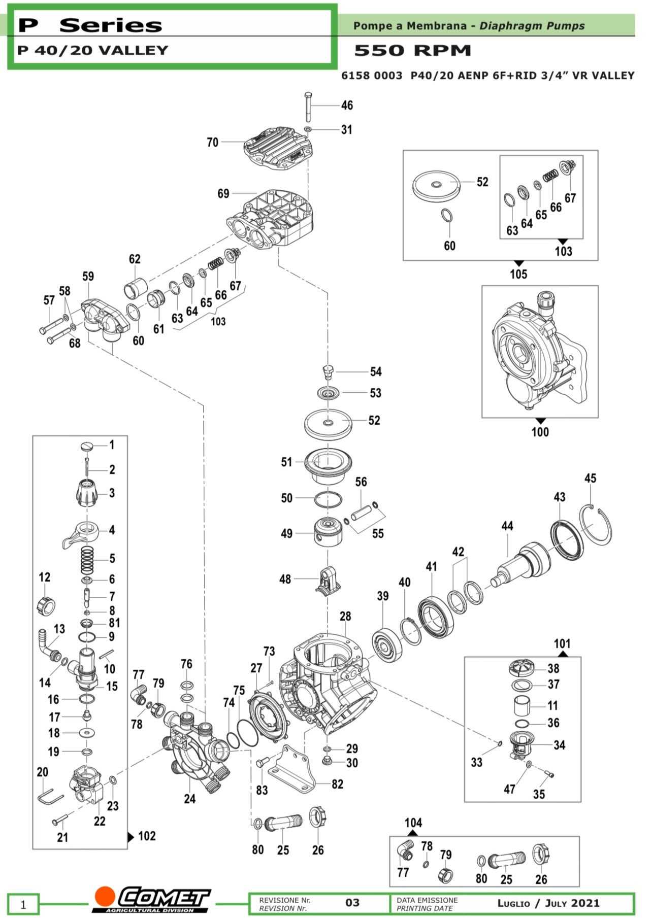 comet zwd 4040 parts diagram