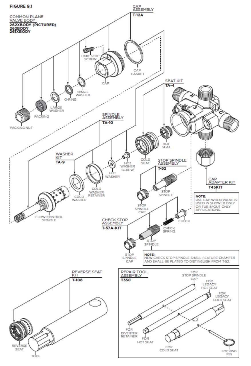 commercial faucet parts diagram