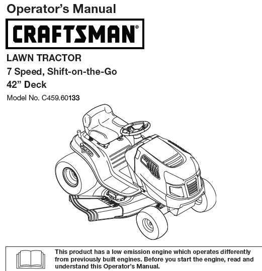 craftsman 42 riding mower parts diagram