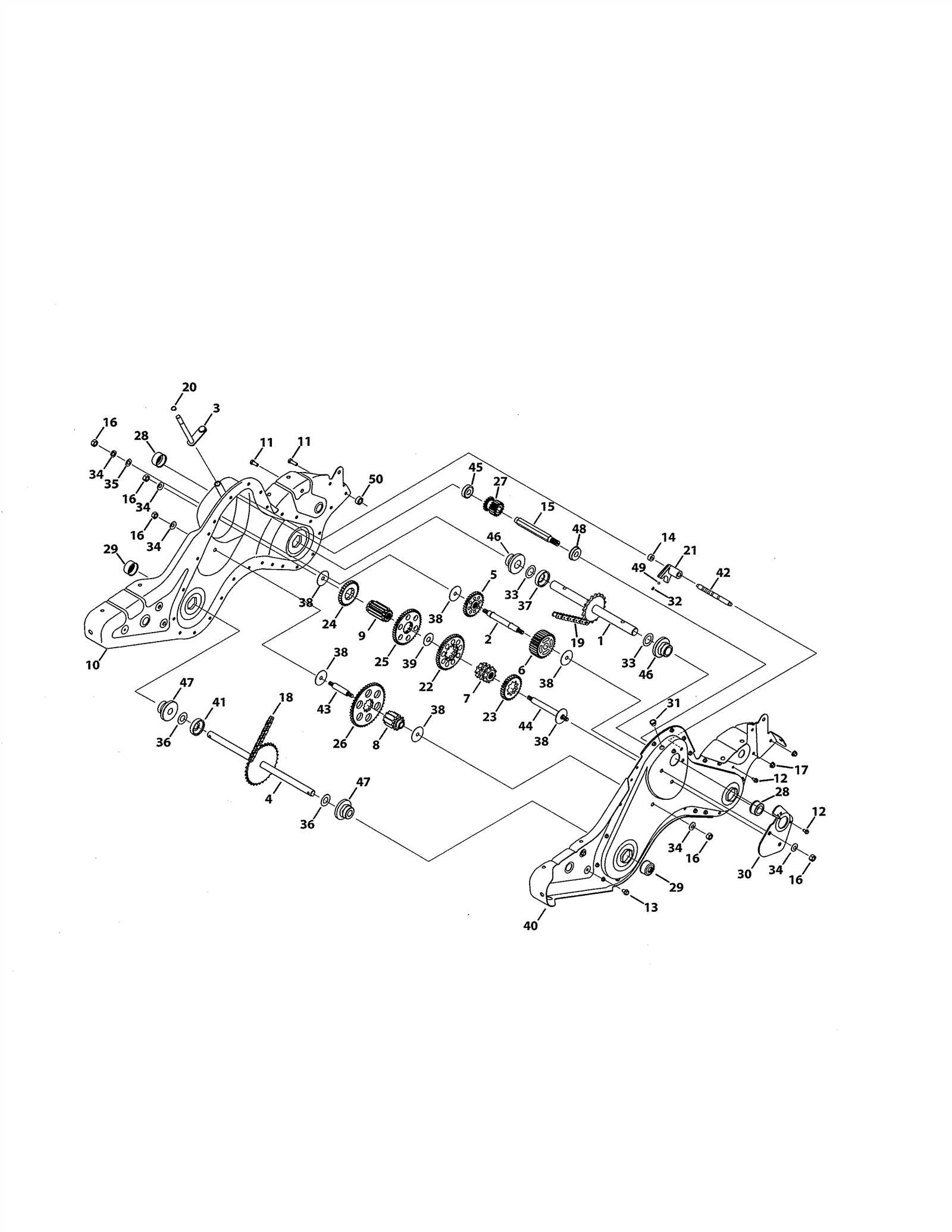 craftsman 5 hp tiller parts diagram