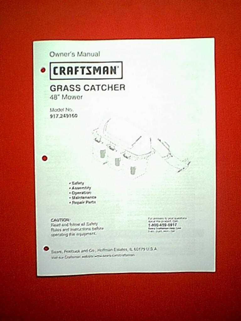 craftsman bagger parts diagram