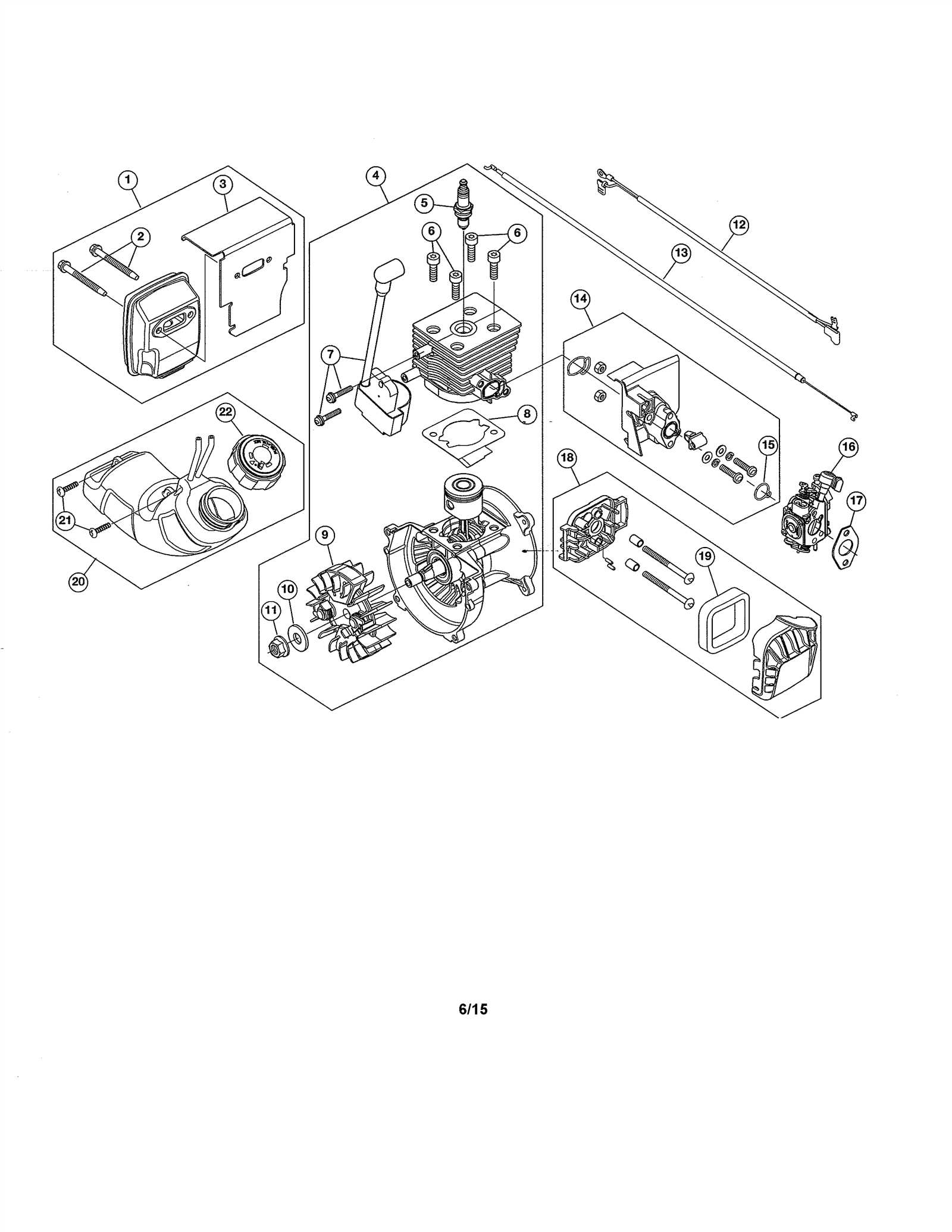 craftsman leaf blower parts diagram