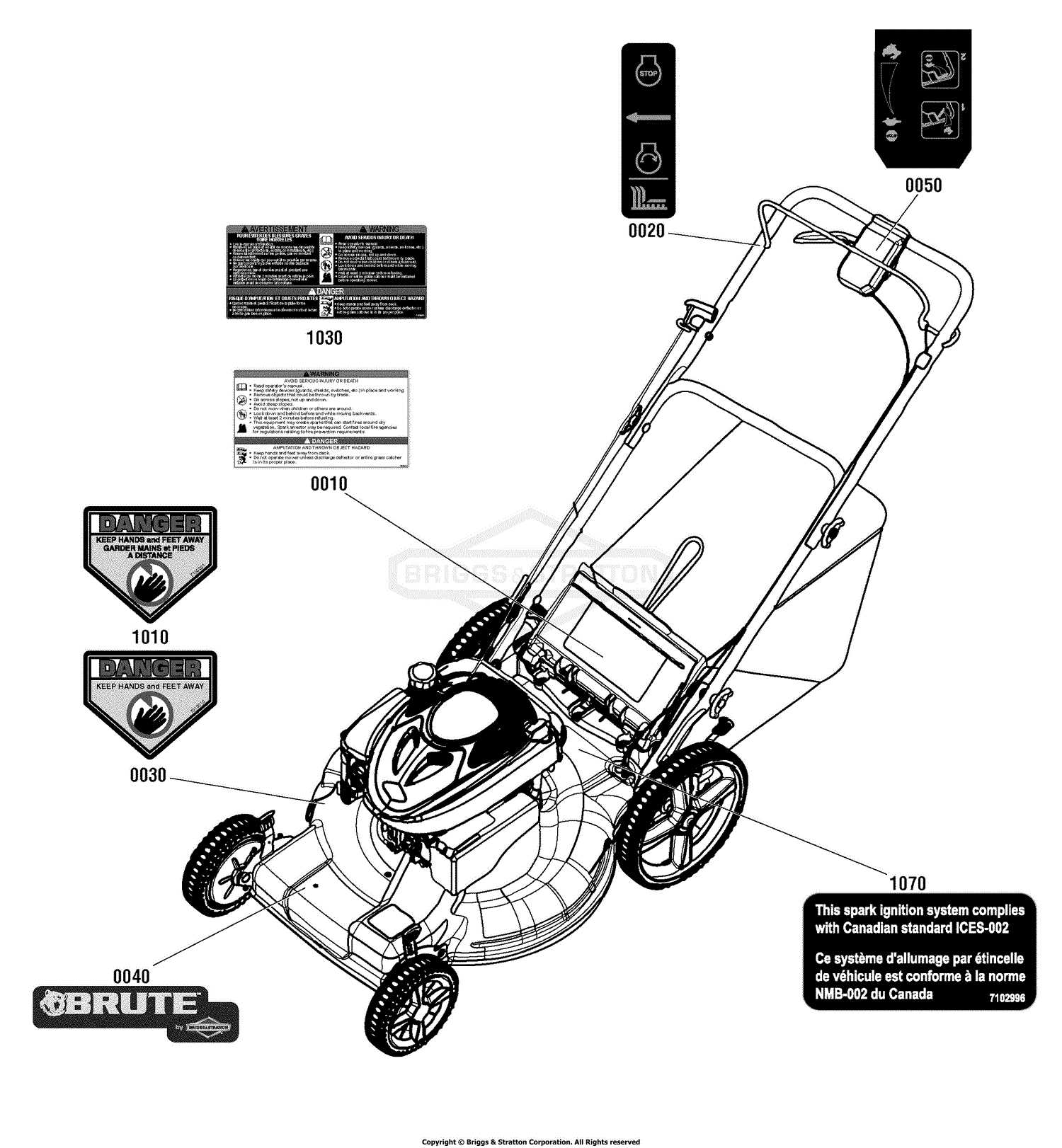 craftsman m220 lawn mower parts diagram