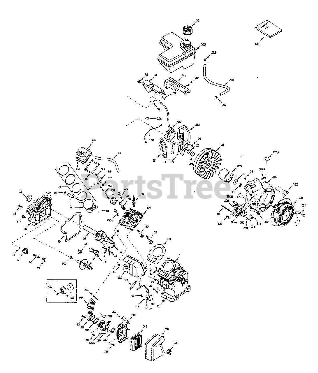 craftsman m260 parts diagram