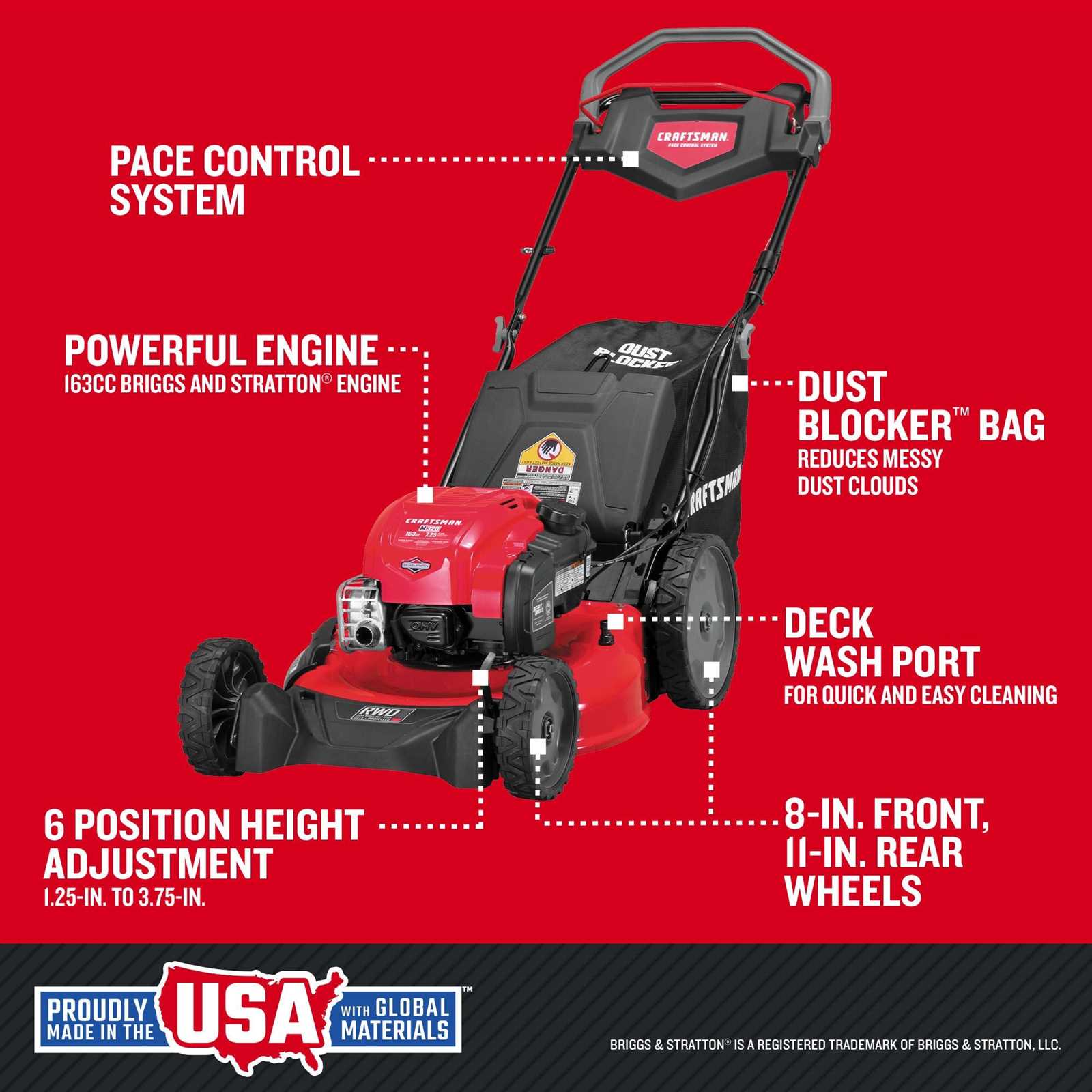 craftsman m260 parts diagram