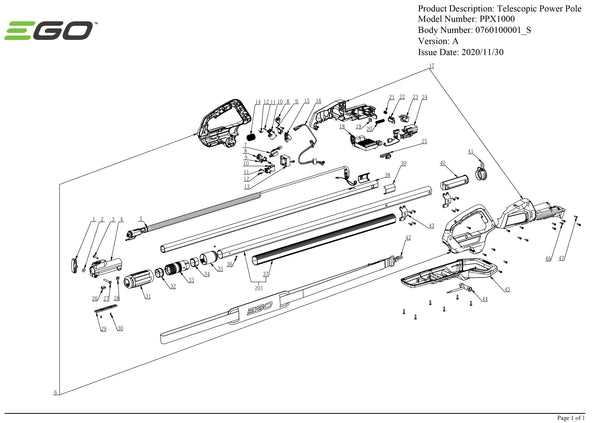 craftsman pole saw parts diagram